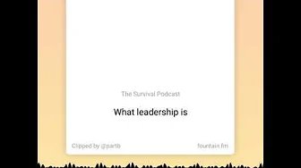 What is Leadership – All People are Leaders – From TSPC Epi-3178
