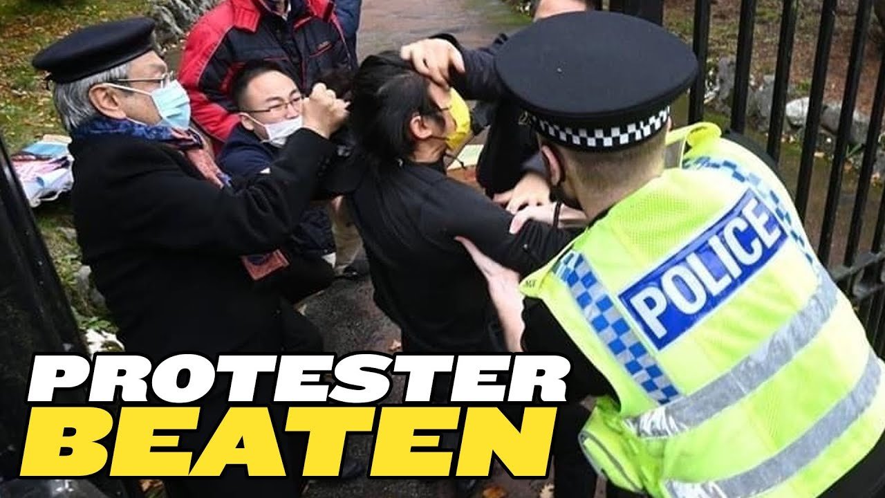 UK Protester Beaten Up in Chinese Consulate