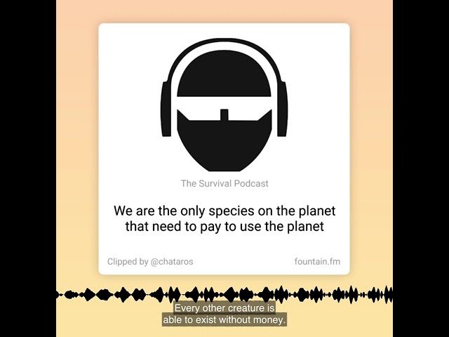 Humans are the Only Species who Must Pay to Use the Planet – Bill Mollison – From TSPC Rewind Epi-