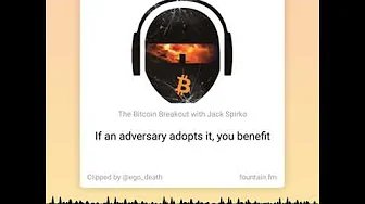 Bitcoin is an Asymmetric Weapon – When your Adversary Adopts it you Benefit – From TSPC Epi-3185
