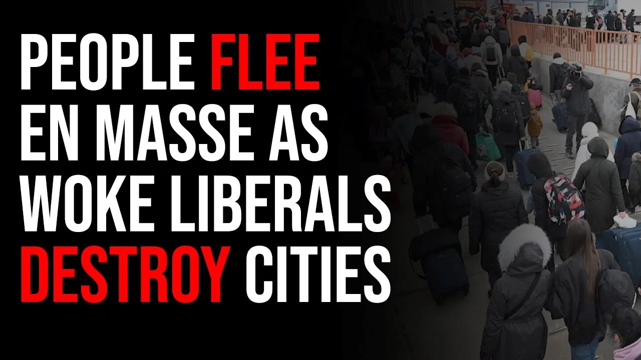 People Flee Cities En Masse As Woke Liberals & Corporations Destroy Cities