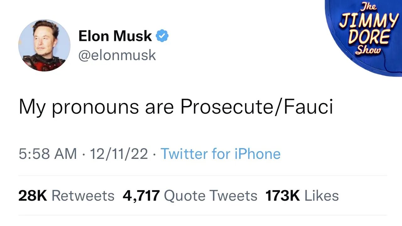 Elon Musk Says PROSECUTE FAUCI!