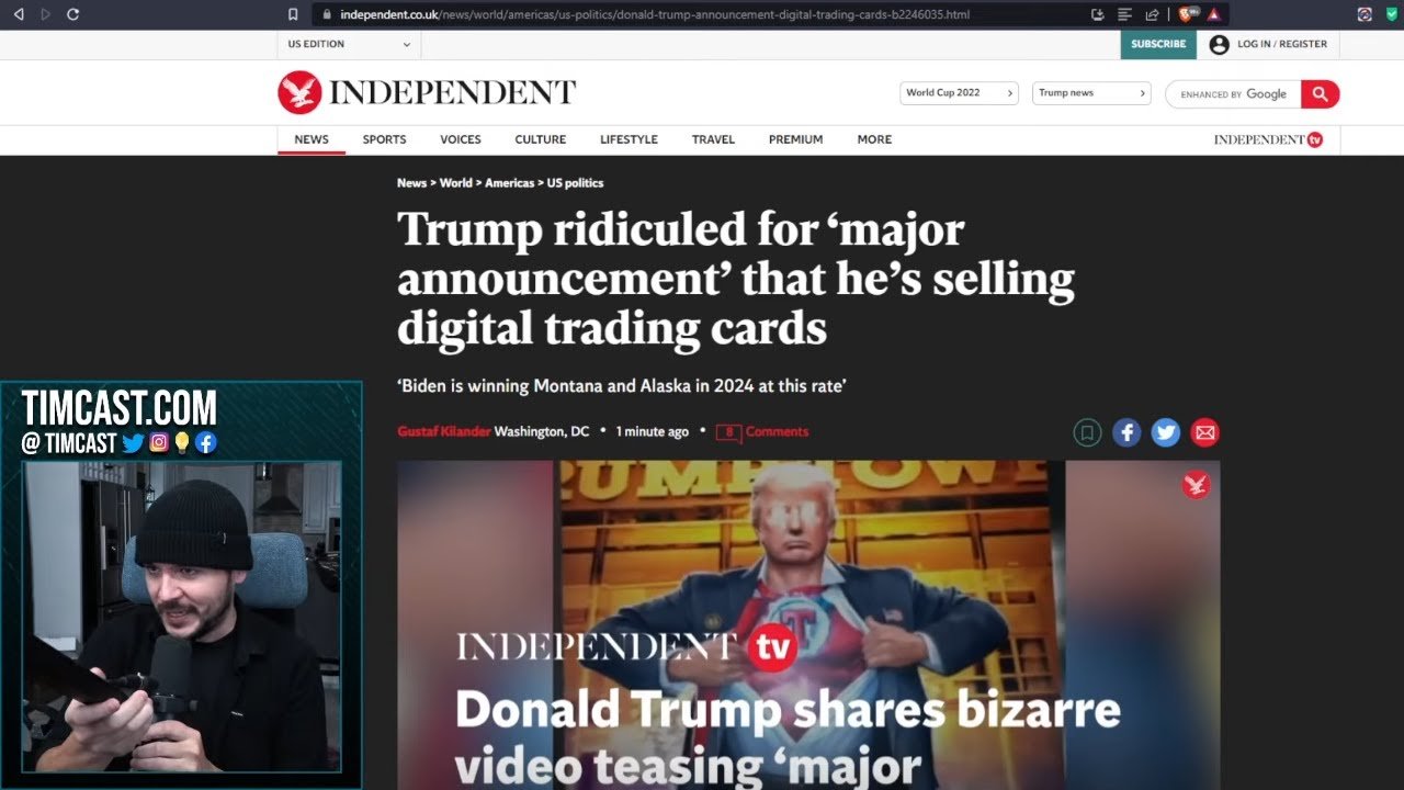 Trump’s Major Announcement IS NFT CARDS, Trump ROASTED By Nearly Everyone Over Cringe Infomercial