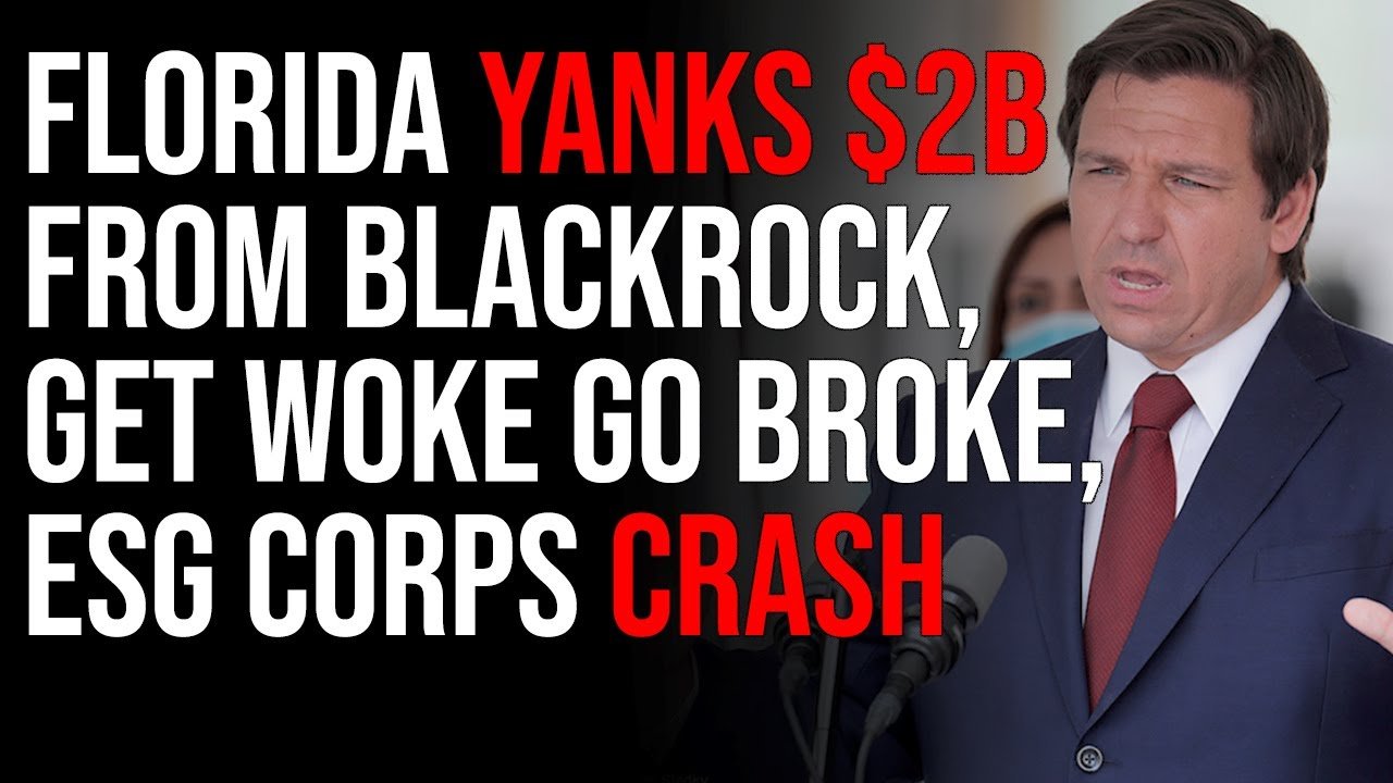 Florida Yanks 2b From Blackrock Get Woke Go Broke Esg Corps Crash