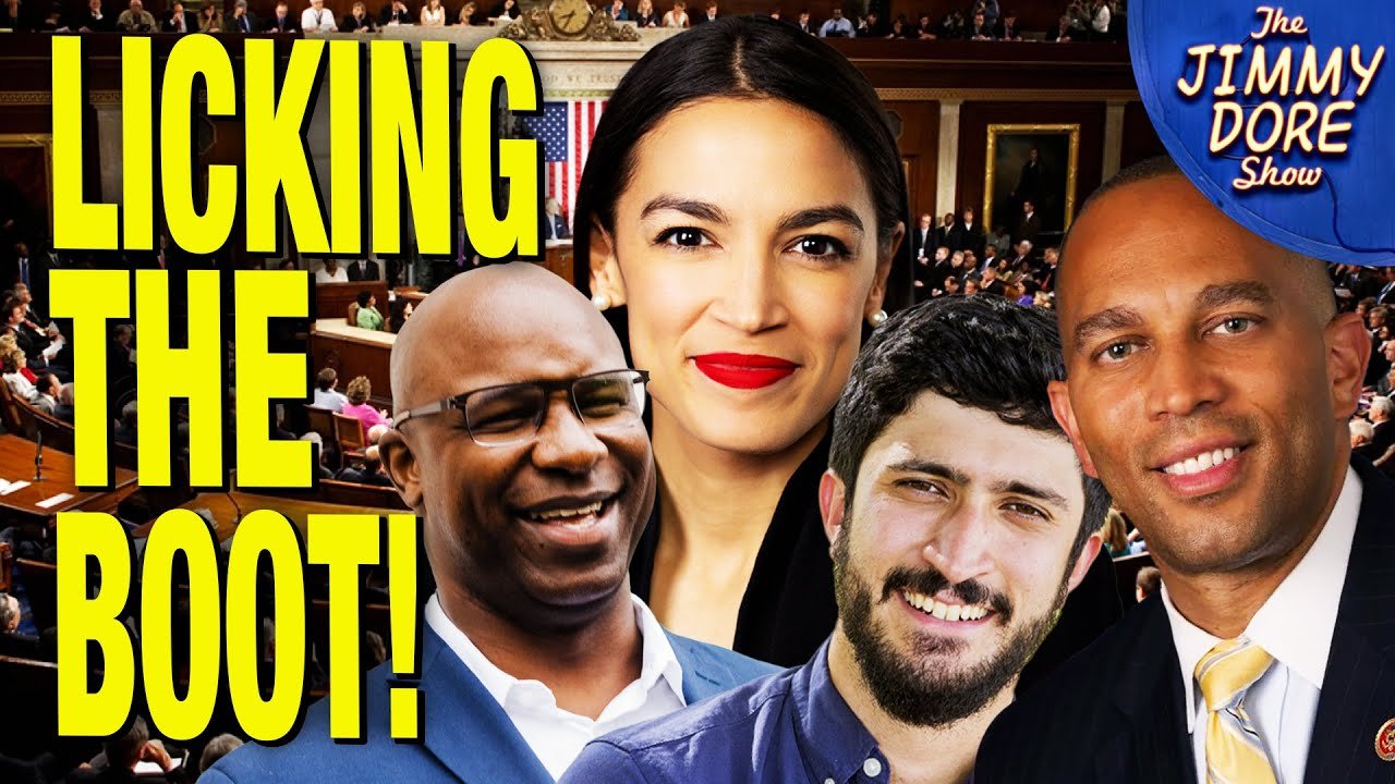 AOC BRAGS About Falling In Line Behind Corporate Democrat