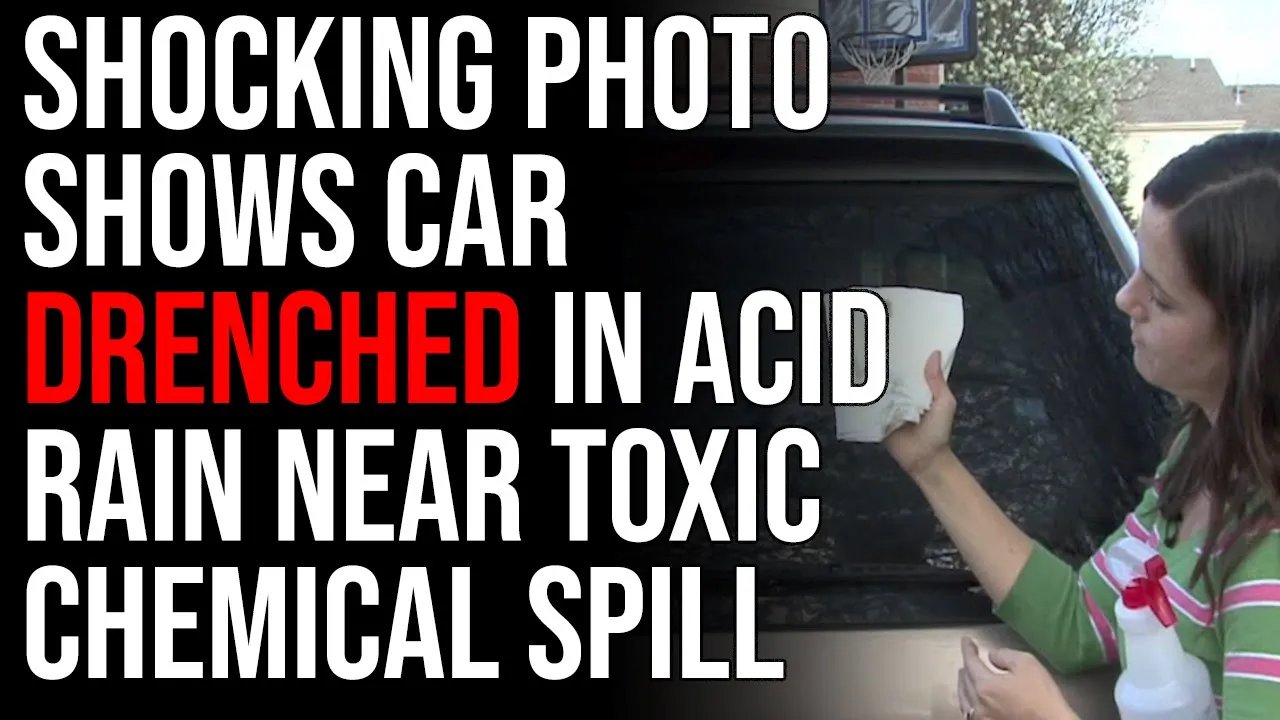 Shocking Photo Shows Car DRENCHED IN ACID RAIN Near Toxic Chemical Spill