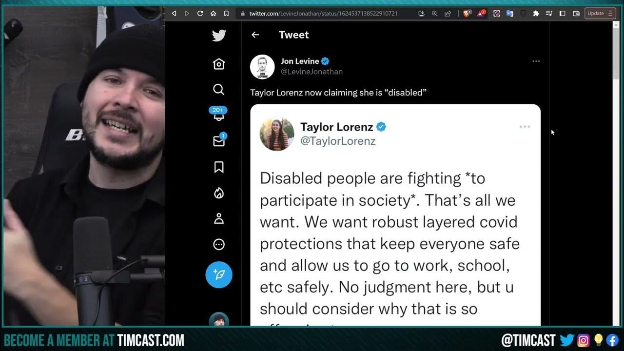 Taylor Lorenz Says She DISABLED, Possibly Mentally, Young People Are TOO WEAK To Get Jobs