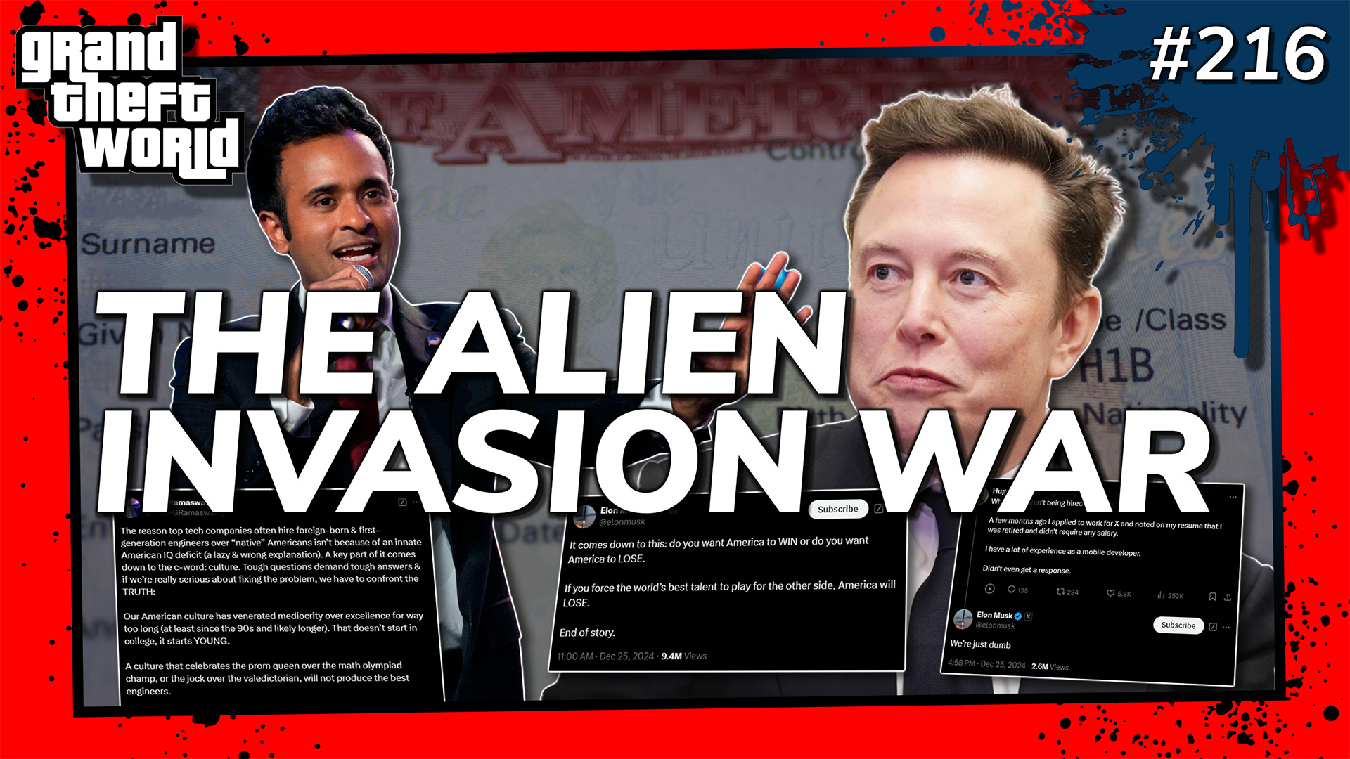 Grand Theft World Podcast 216 | THE ALIEN INVASION WAR